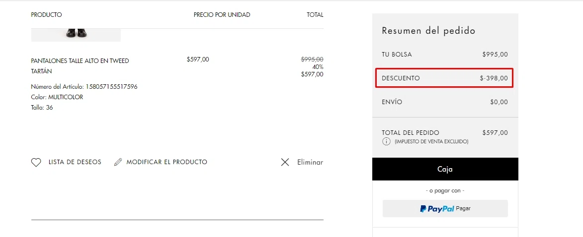 Dolce & Gabbana checkout page showing Dolce & Gabbana discount code box | Screenshot taken by SimplyCodes community member on Dec 3, 2020