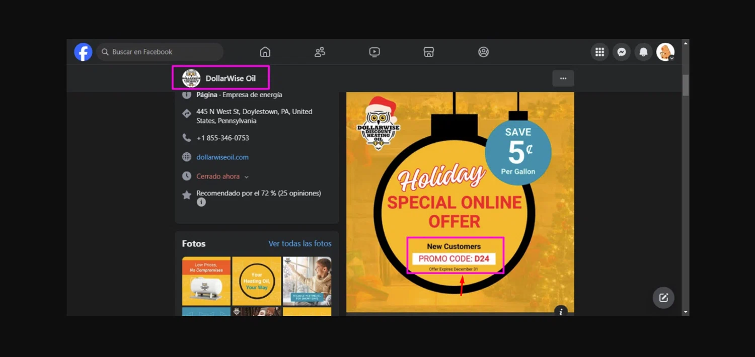 DollarWise Oil discount code screenshot showing code D24 applied at DollarWise Oil checkout page. Uploaded by SimplyCodes community member gonzalodamole on Feb 12, 2025