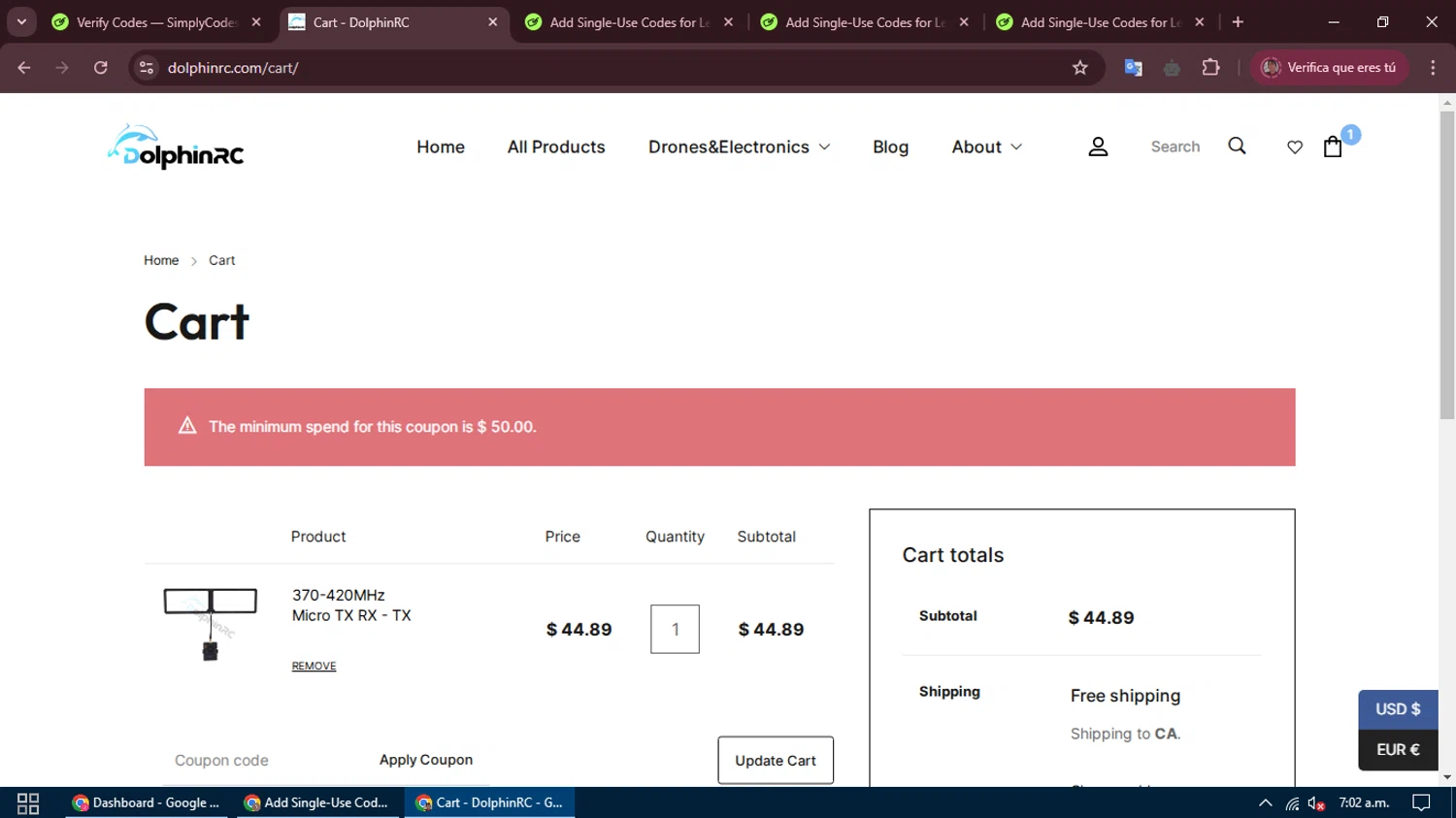 how to use Dolphinrc coupons