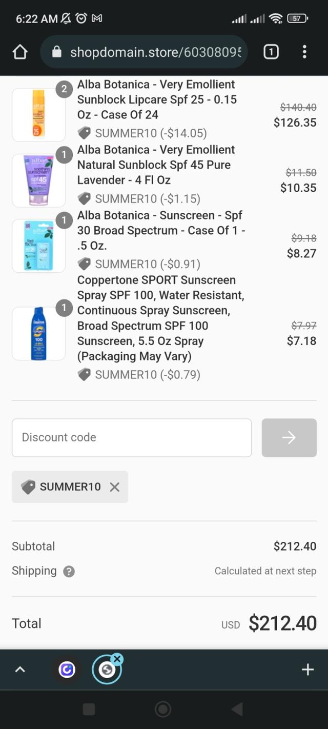 Domain checkout page showing Domain promo code box | Screenshot taken by SimplyCodes community member on Jun 29, 2022