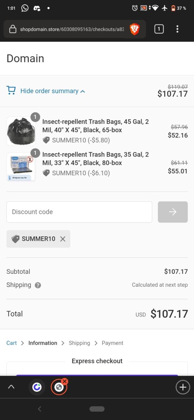 Domain checkout page showing Domain promo code box | Screenshot taken by SimplyCodes community member on Jun 29, 2022