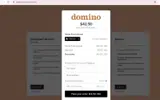 domino coupon verification screenshot