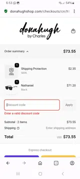 CART15 coupon verification screenshot