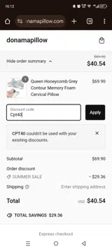 Cpt40 coupon verification screenshot