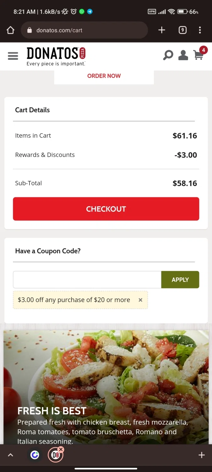 Donatos Promo Code 2025