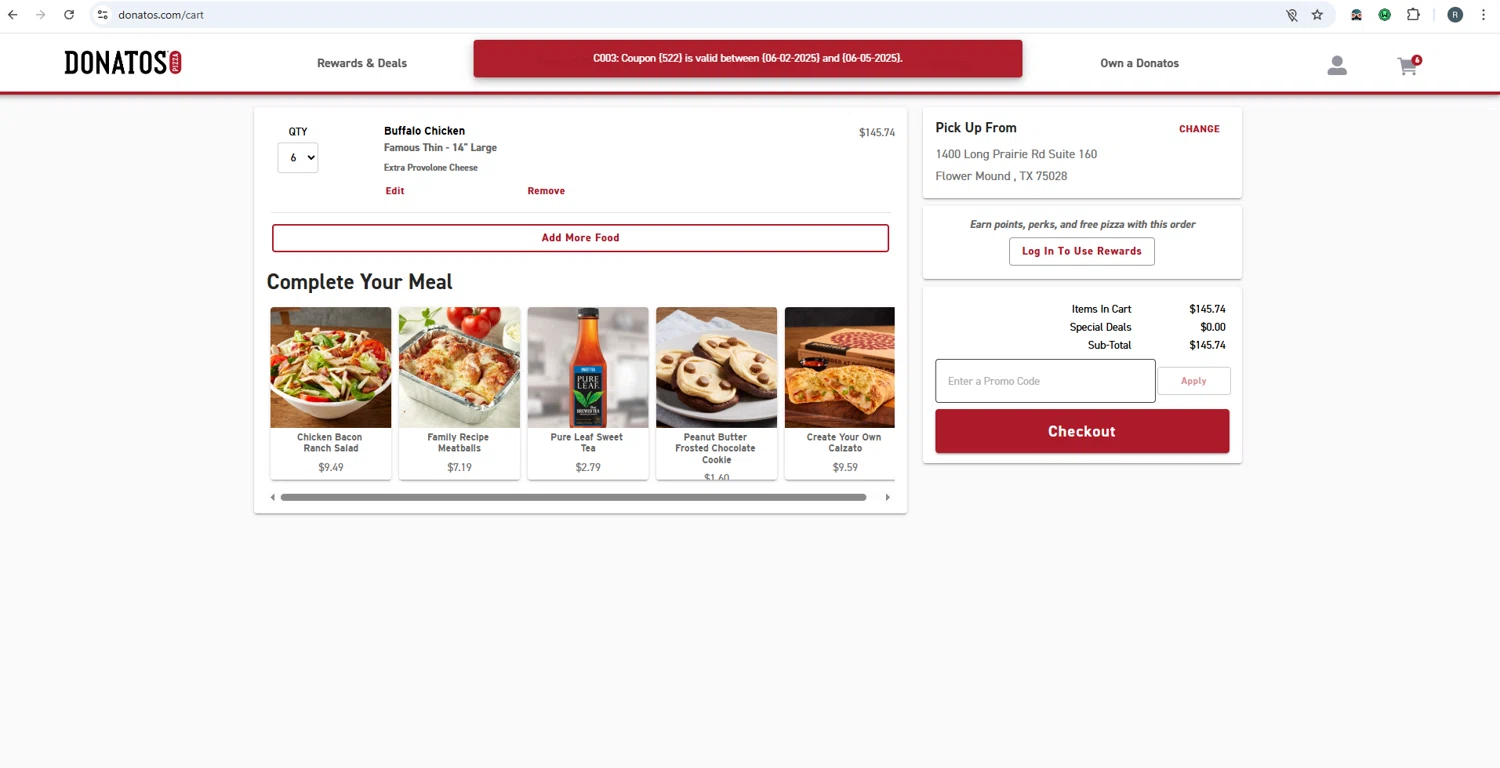 Donatos Pizza Promo Codes (1 Verified) - 20% Off Jul 2025