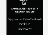 EXTRA15 coupon verification screenshot