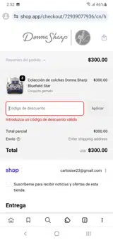 PREZDAY20 coupon verification screenshot