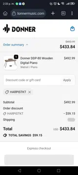 FRETN coupon verification screenshot
