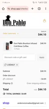 Lisdaily coupon verification screenshot