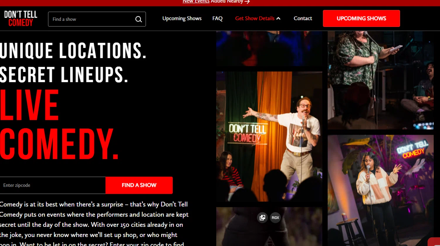 Don't Tell Comedy promo code screenshot showing code CREATE15 applied at Don't Tell Comedy checkout page. Uploaded by SimplyCodes community member THEBANANA on Jul 10, 2025