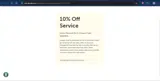 SENIOR10 coupon verification screenshot