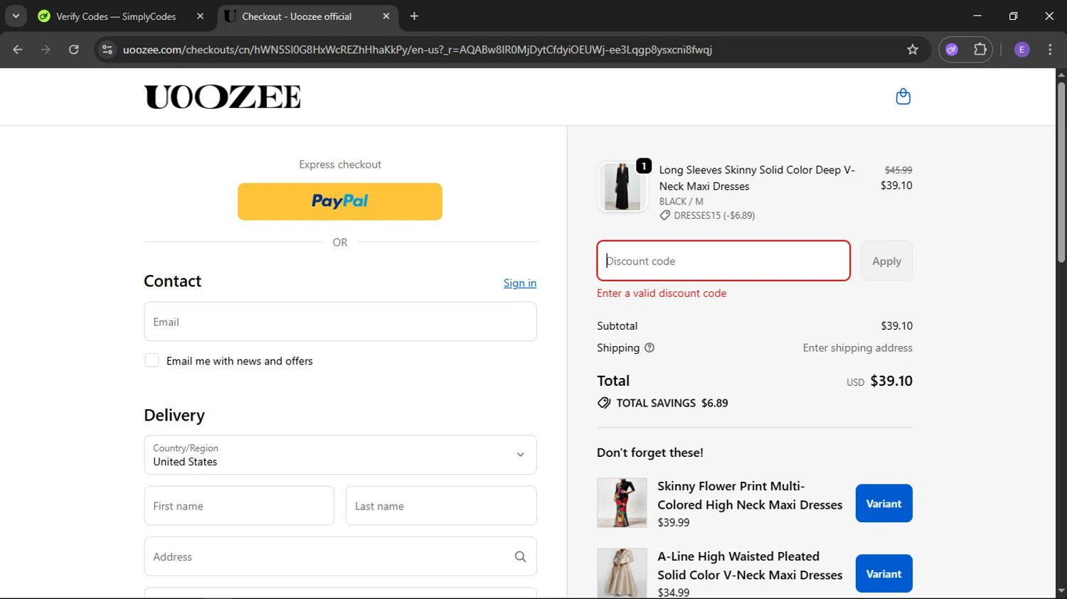 Doola coupon code screenshot showing code JACKNEEL applied at Doola checkout page. Uploaded by SimplyCodes community member LegendaryFox9861 on Nov 19, 2025
