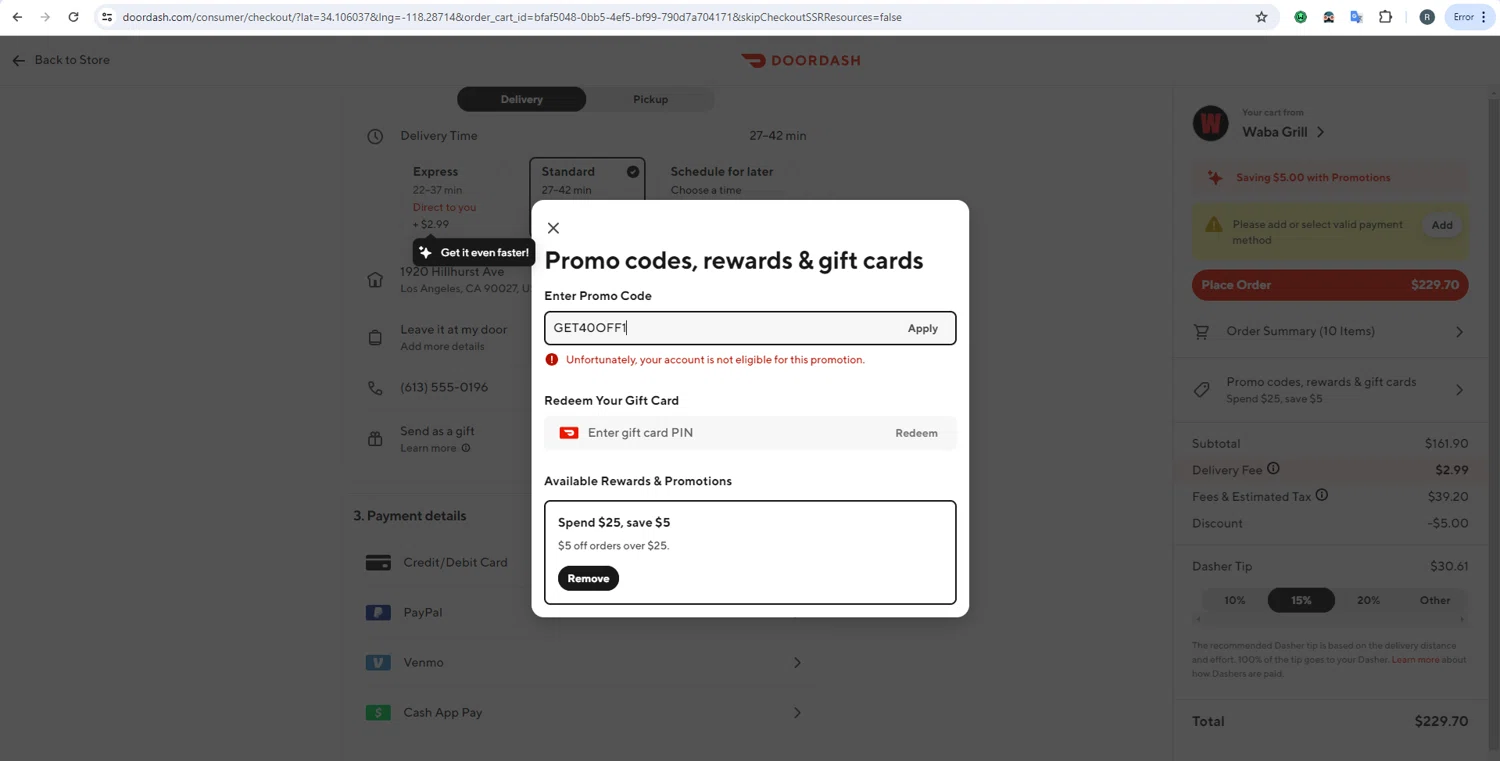 DoorDash Promo Codes 20 Off July 2024