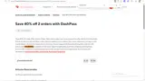 DoorDash Dasher coupon verification screenshot