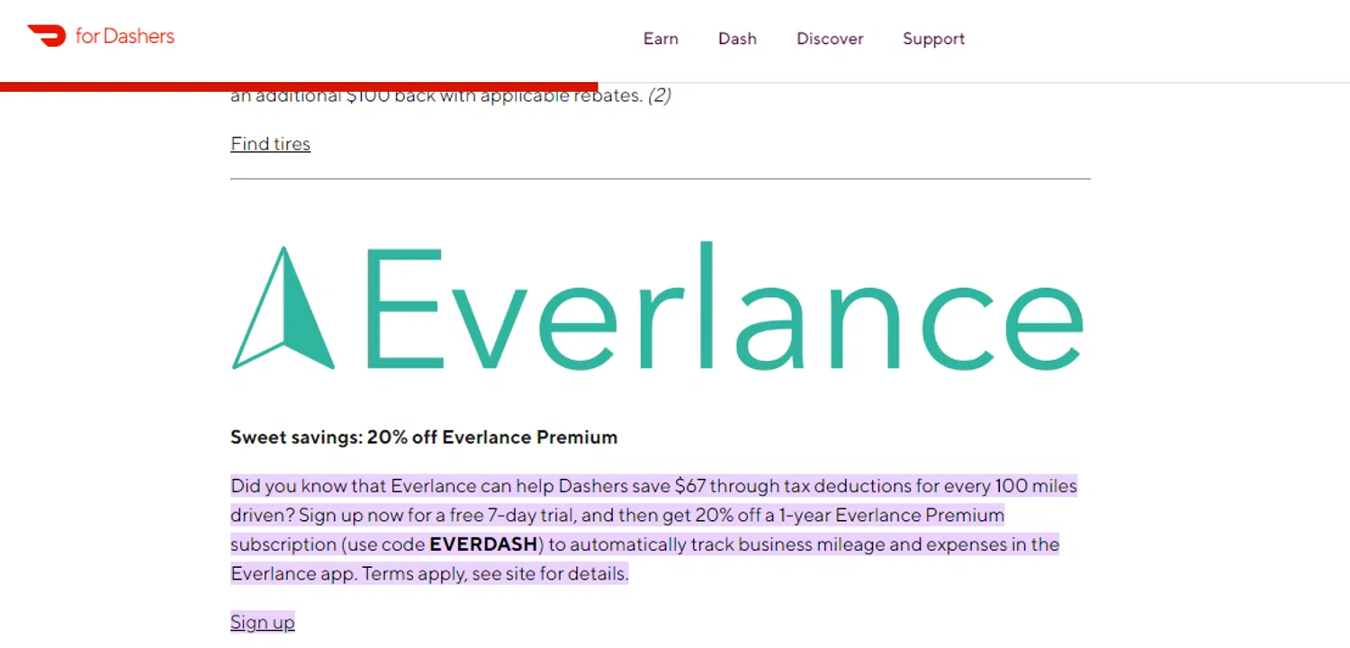 DoorDash Dasher promo code screenshot showing code EVERDASH applied at DoorDash Dasher checkout page. Uploaded by SimplyCodes community member RonaldAcunaJr on Jan 11, 2026