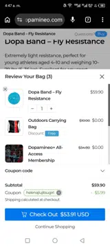 Helenajiujitsugirl coupon verification screenshot