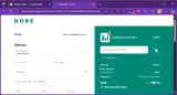 Doré coupon verification screenshot