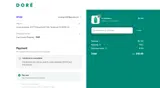 Doré coupon verification screenshot