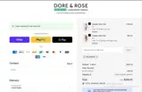 Dore & Rose coupon verification screenshot
