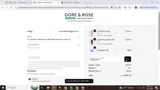 Dore & Rose US coupon verification screenshot