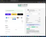 Dore & Rose US coupon verification screenshot