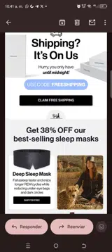 Dore & Rose US coupon verification screenshot