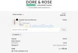 Dore & Rose US coupon verification screenshot