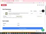 WELCOME coupon verification screenshot