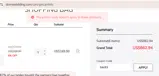 SAVE3 coupon verification screenshot