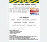 PAYDAY15 coupon verification screenshot