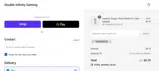 Double Infinity Gaming coupon verification screenshot