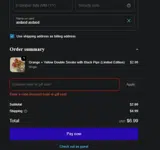 Doublesix Dice coupon verification screenshot