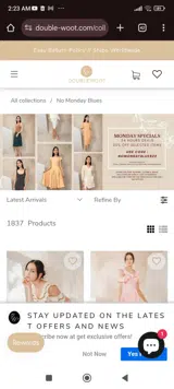Nomondayblues20 coupon verification screenshot