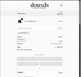 douxds coupon verification screenshot