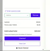 1WADA coupon verification screenshot