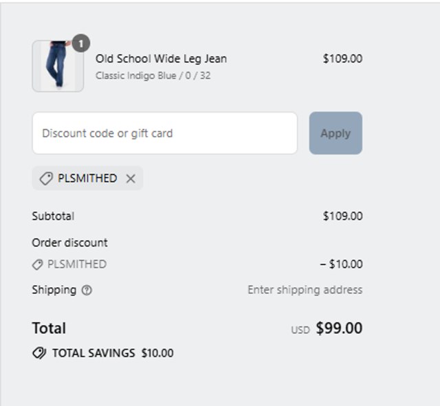 Dovetail Workwear checkout page showing Dovetail Workwear discount code box | Screenshot taken by SimplyCodes community member on Aug 29, 2025