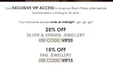 VIP15 coupon verification screenshot