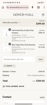 K8X9F9 coupon verification screenshot