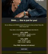 VIP25 coupon verification screenshot