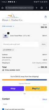 LUCKY24 coupon verification screenshot