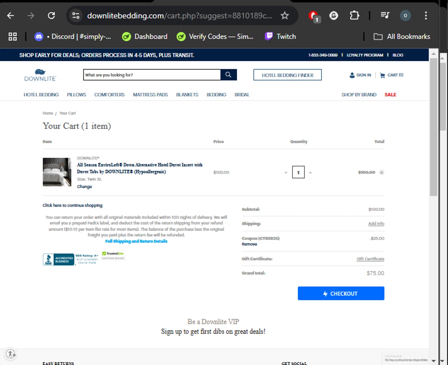 how to use DOWNLITE coupons