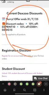 DZBIG15 coupon verification screenshot