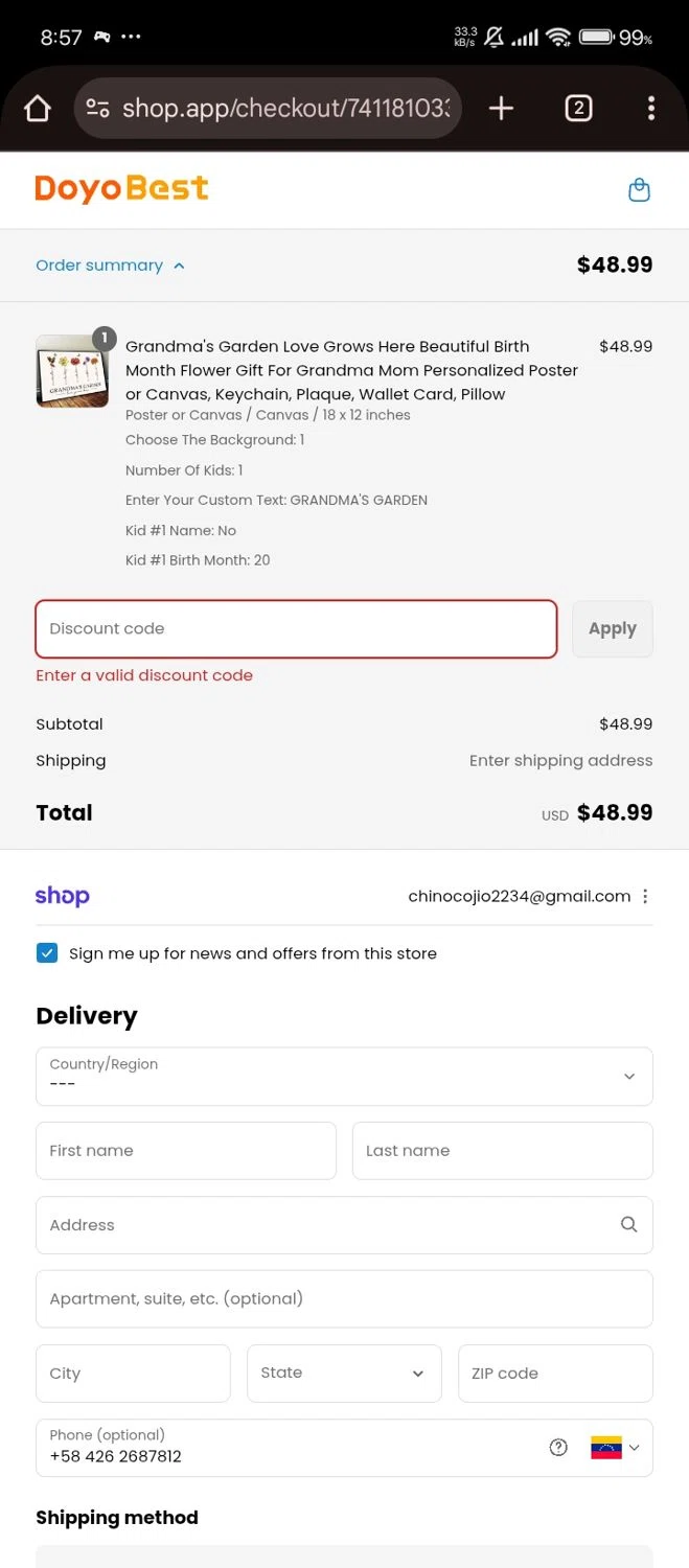 DoyoBest discount code screenshot showing code DOYO0120 applied at DoyoBest checkout page. Uploaded by SimplyCodes community member Bjhfuhdf on Sep 11, 2025