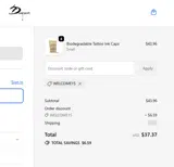 Dragoart Tattoo coupon verification screenshot