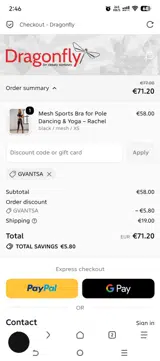 Dragonfly Brand coupon verification screenshot