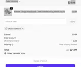 DRAGYSNAKE10 coupon verification screenshot