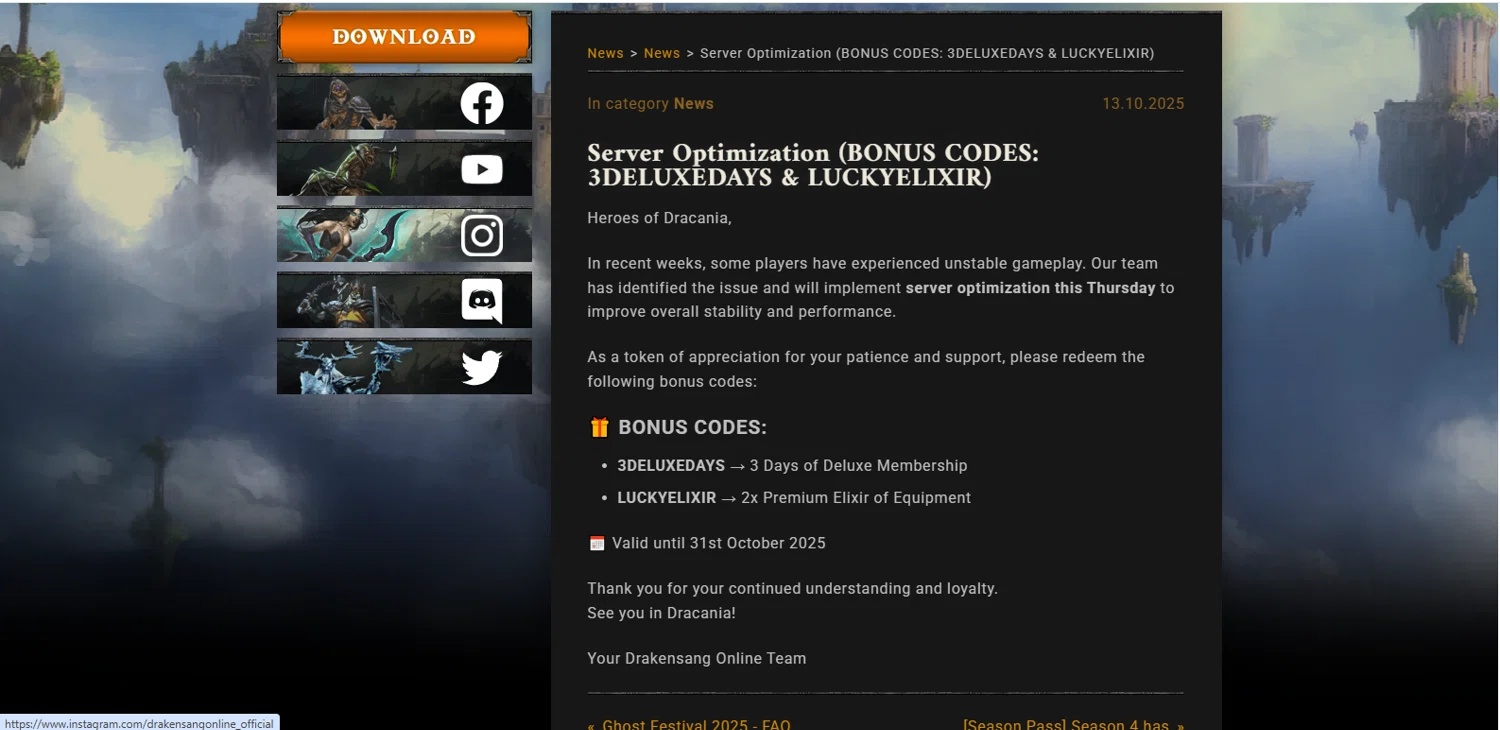 Drakensang checkout page showing Drakensang promo code box | Screenshot taken by SimplyCodes community member on Feb 14, 2026