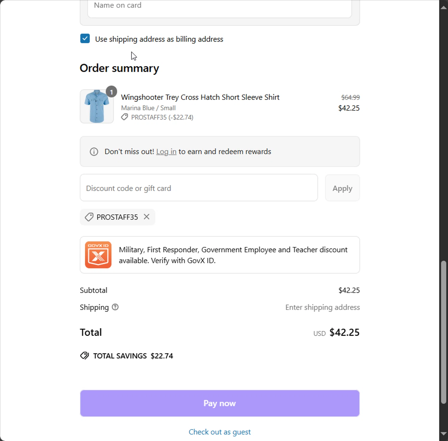 Drake Waterfowl promo code screenshot showing code PROSTAFF35 applied at Drake Waterfowl checkout page. Uploaded by SimplyCodes community member DonutPunks on May 27, 2025