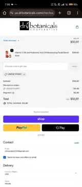 LINDSEYPARRY coupon verification screenshot